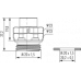 Приборный разъём / корпус М 12 для монтажа на передней стороне панели, внутренняя резьба,ориентируемый A712-7.K44.2000.00